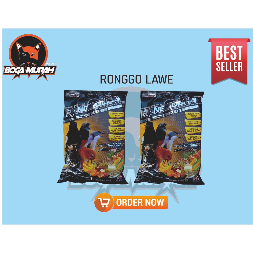 VOER RONGGOLAWE pakan burung 400gr