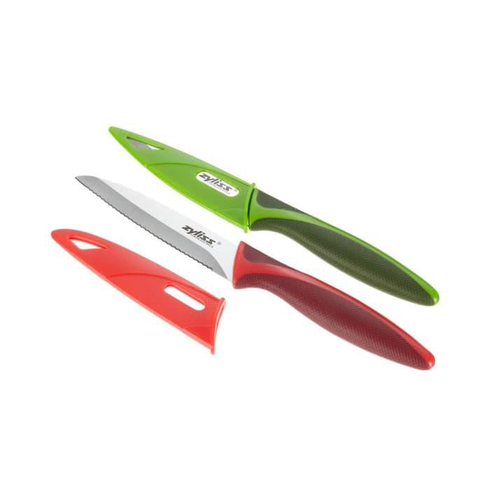 PISAU SET ZYLISS KNIFE SET OF 2 RED & GREEN ORIGINAL