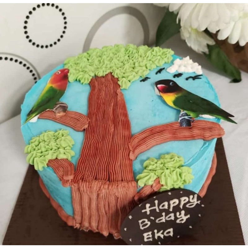 

Free ongkir Sby Es krim tart tema burung