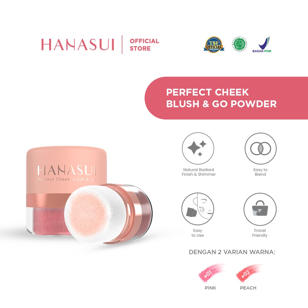 Hanasui Perfect Cheek Blush &amp; Go Powder