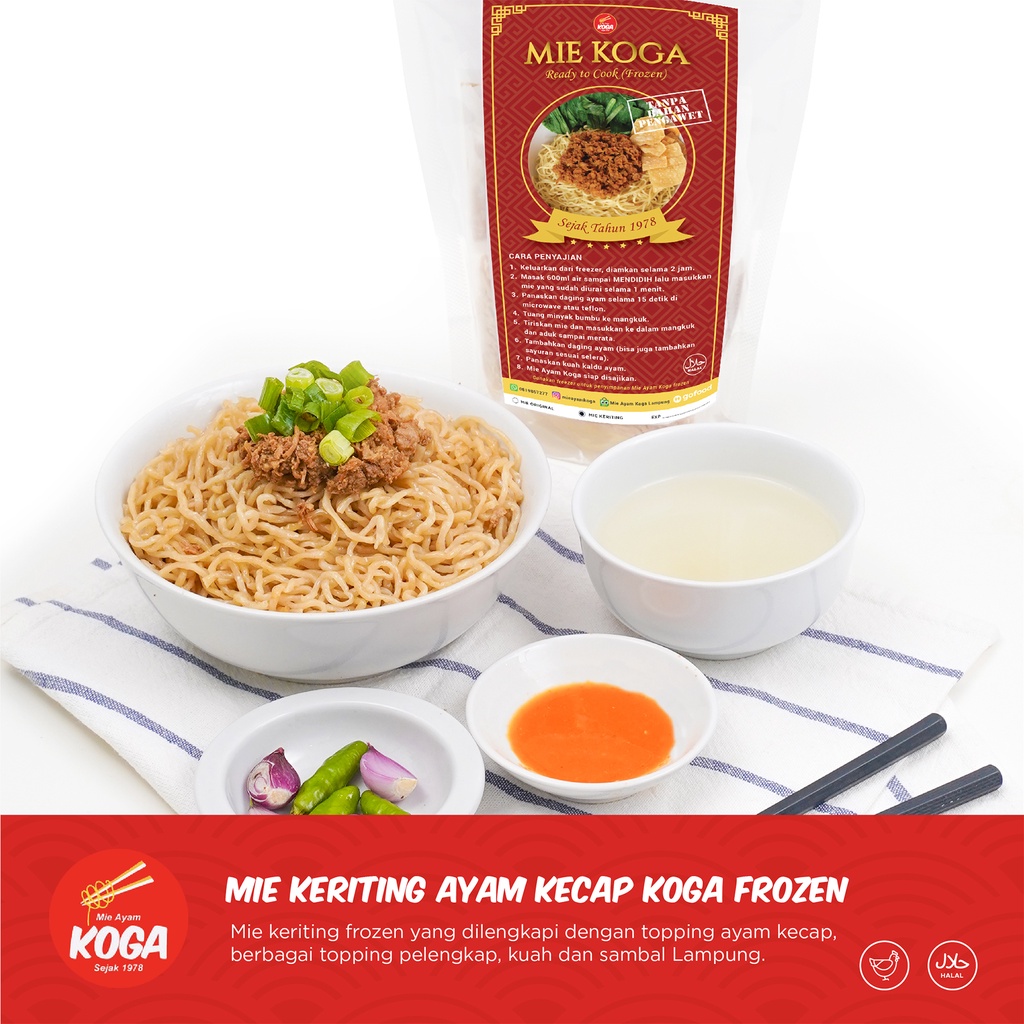 

Mie Keriting Ayam Kecap Frozen Homemade Enak Halal Siap Masak