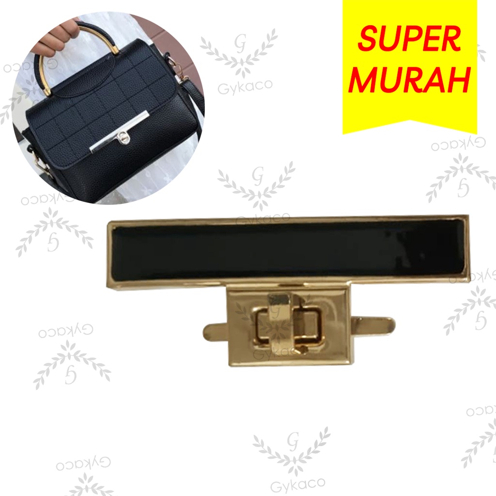 Variasi V115 Plat Kunci Putar / Slop / Buckle - Aksesoris Tas &amp; Dompet Wanita Fashion (IMPORT)