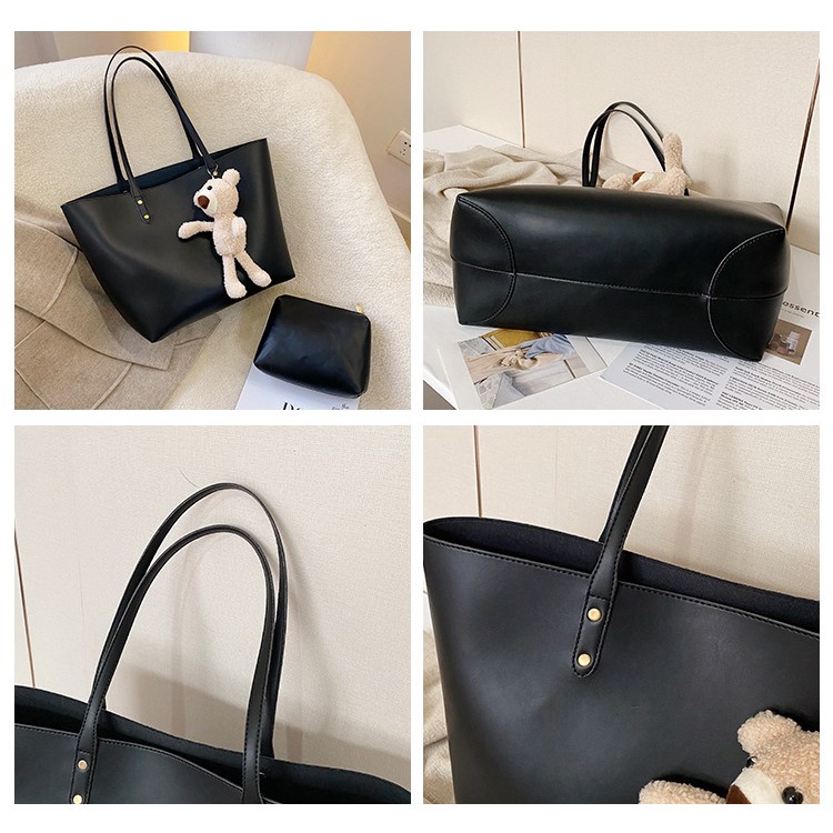 157706 Tas Tote Wanita Import Totebag Cewek Impor Shoulder Bag Cewe 2 in 1 (1 KG MUAT 2) CR7706