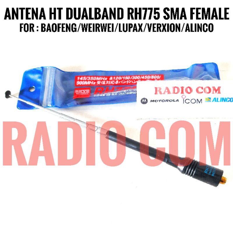 ANTENA HT WEIRWEI DUALBAND / ANTENA HT BAOFENG DUALBAND / ANTENA HT LUPAX DUALBAND DIAMOND RH 775