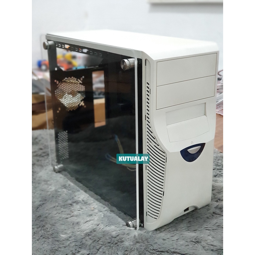 Casing Vintage Desktop ATX CPU Jadul Retro Custom Akrilik Retrobright