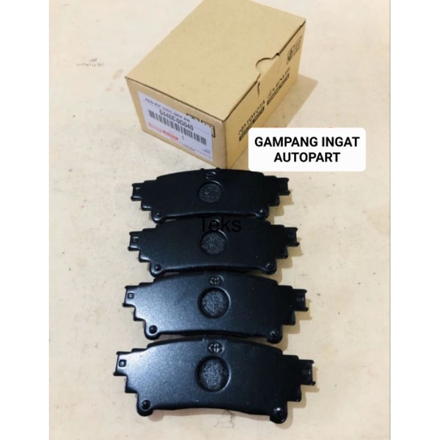 Brake Pad Rear Kampas Rem Belakang Toyota Sienta 1set