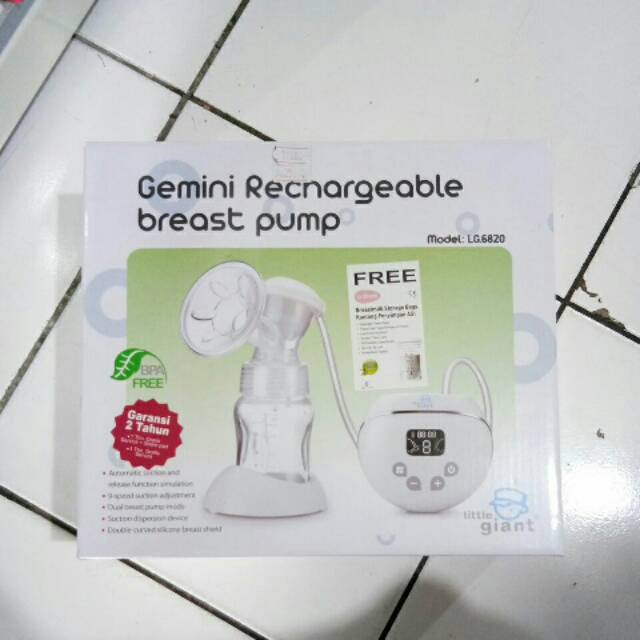 Pompa Asi Elektrik - Gemini Breast Pump LG 6820