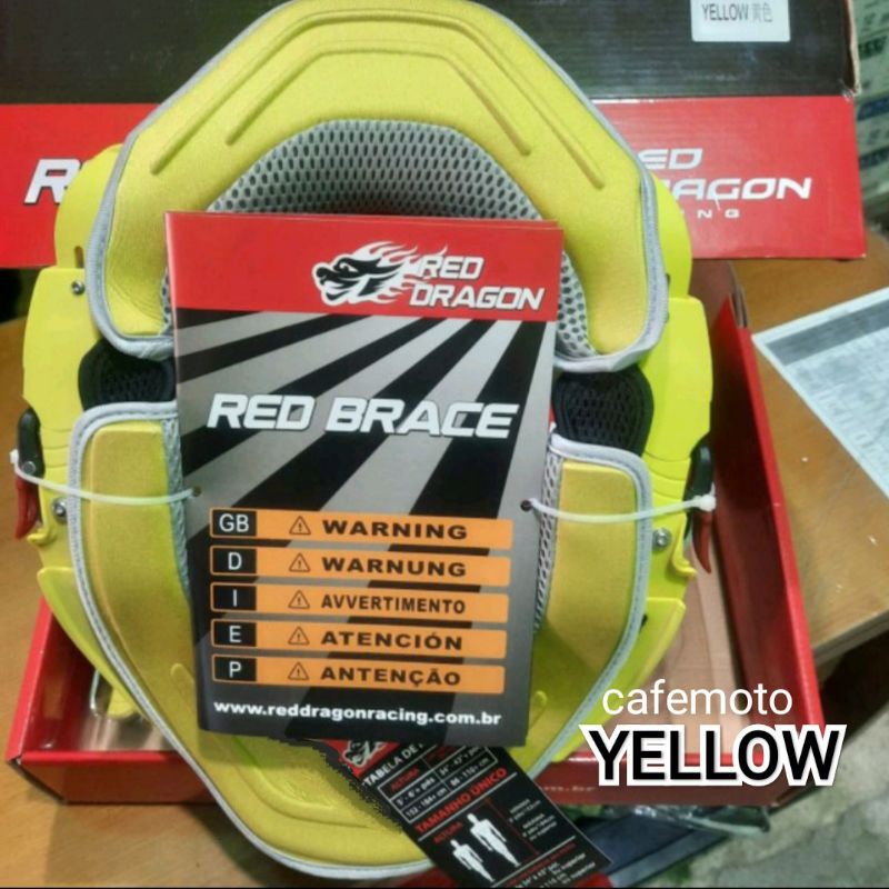 Neck brace RED DRAGON pelindung leher Neckbrace bantalan helm