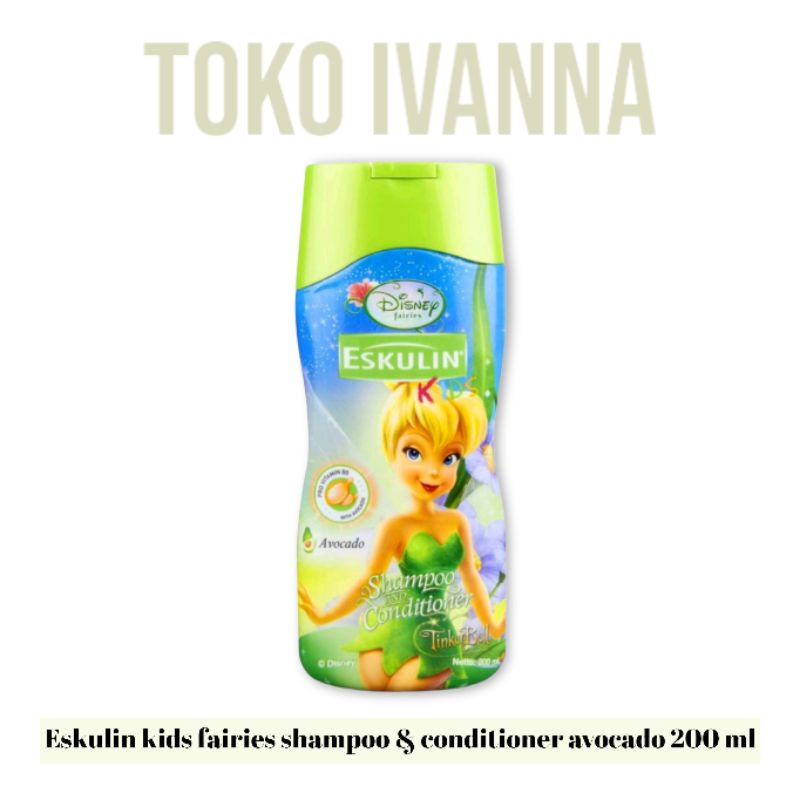 Eskulin Kids Tinkerbell Shampoo and Conditioner Avocado 100mL