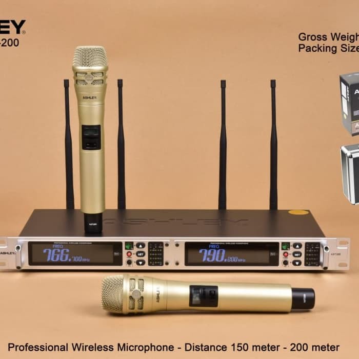 MIC WIRELESS PROFESIONAL ASHLEY AXT200 ORIGINAL