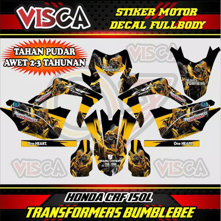 Decal stiker fullbody crf 150 l TRANSFORMERS