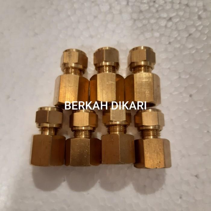 

Termurahhh!! Pneu | Female Connector Kuningan 1/4 Npt X 1/4 Tube