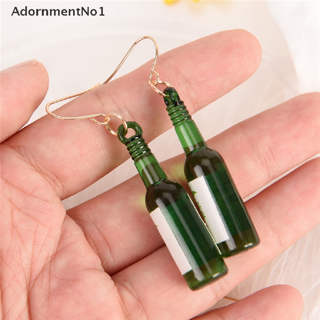 (AdornmentNo1) Anting Tusuk Gantung Panjang Desain Botol Air Mineral Kreatif Untuk Wanita