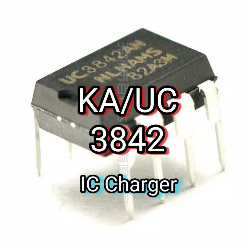 IC charger Sepeda listrik KA3842 UC3842 switching ic cas motor listrik kemasan DIP 3842