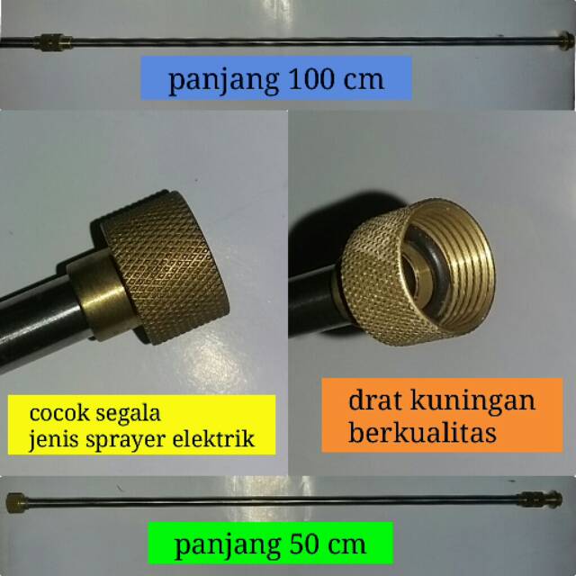 Stik sprayer elektrik kuningan