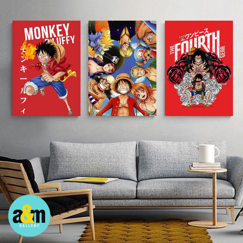 Poster Kayu ONE PIECE Hiasan Dinding Dekorasi Kamar I Poster Kayu Anime Dekorasi Kamar - A&amp;M