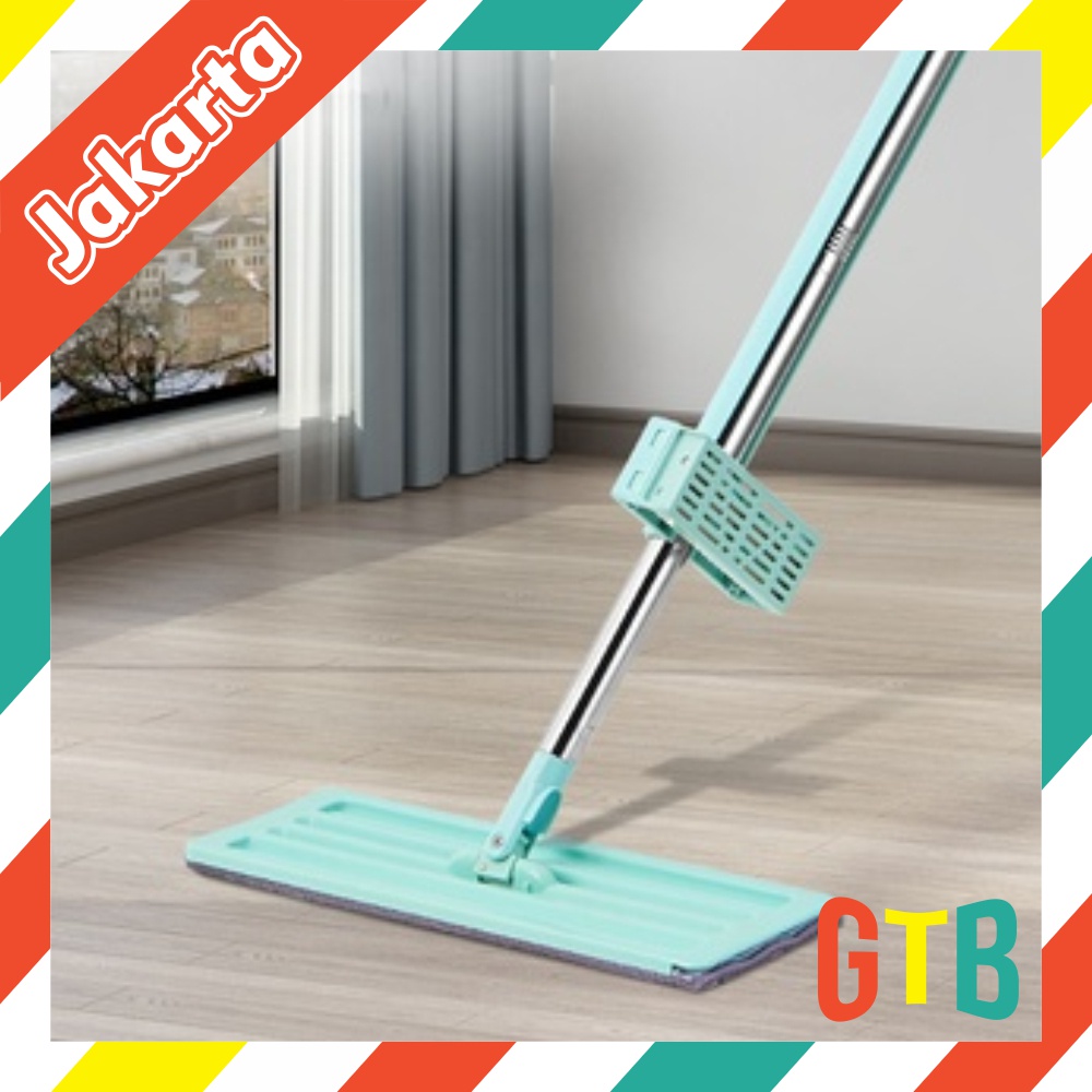 ❤️GTB❤️ Standing Mop Microfiber Alat Pel Lantai Warna Hijau Dapat Berdiri Microfiber Berputar 360 Derajat / Standing Microfiber Mop Alat Pel Lantai Datar Pengering Praktis Dan Dapat Berdiri Warna Hijau R833