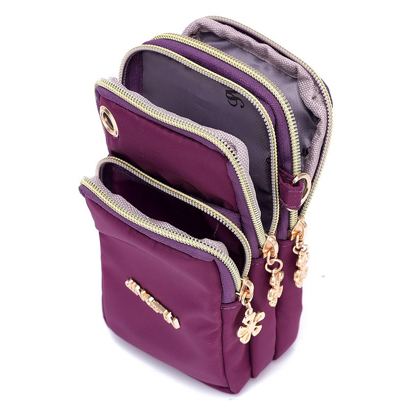 DOMPET HP SELEMPANG WANITA 3 RESLETING ANTI AIR KIPLING SLING BAG KECIL TEMPAT HANDPHONE POCKET UANG KARTU KOREA IMPORT REMAJA KEKINIAN MURAH WALESIA
