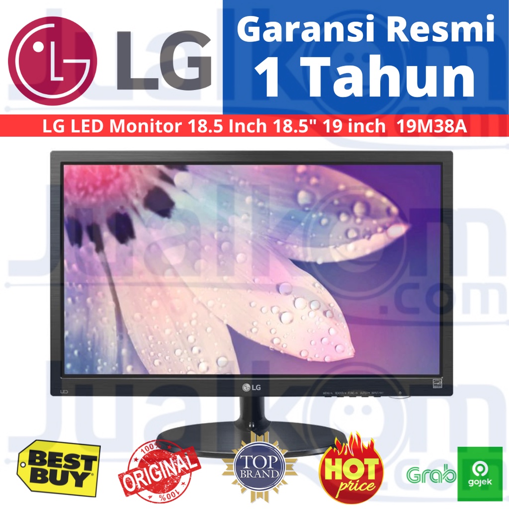 LG Monitor LED 18.5&quot; 18.5 inch 19&quot; 19 inch 19M38A VGA Resmi