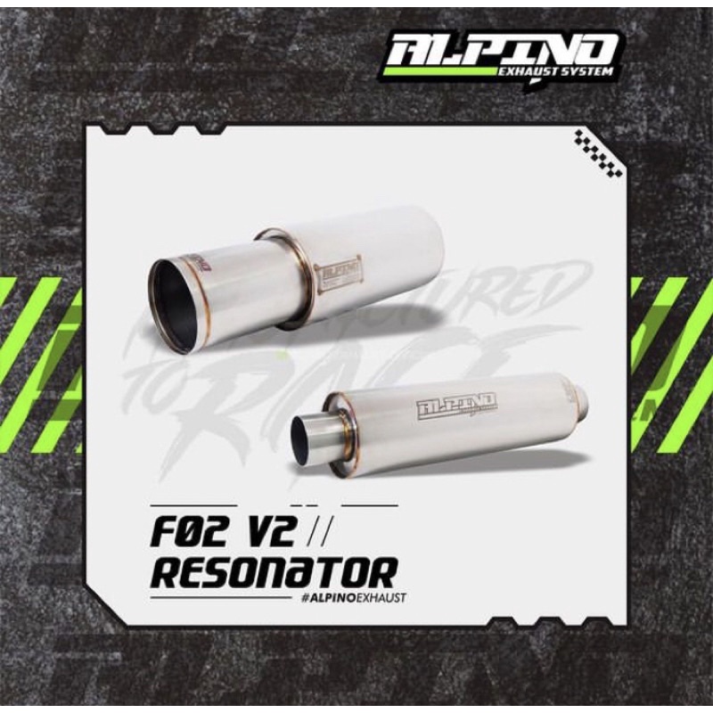 Knalpot Alpino F02v2 dan Ressonator Alpino