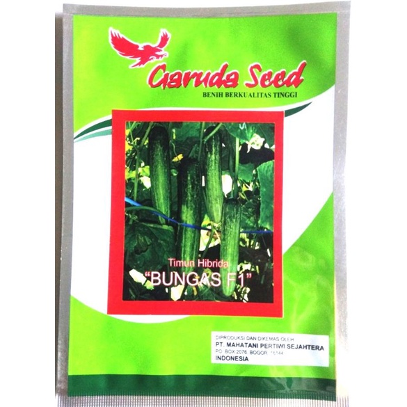 Benih Timun Hijau F1 Bungas Garuda Seed 10 gr