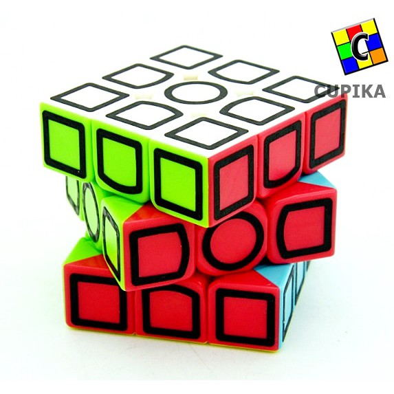 Rubik 3x3 Lefun Carbon Unik kotak luar Termurah