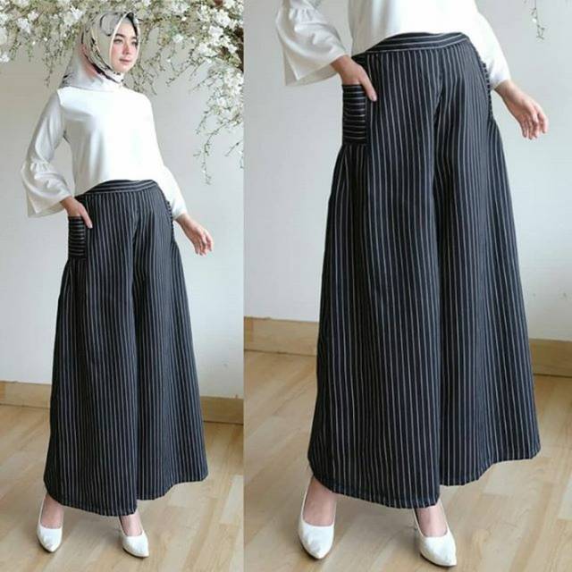Kulot salur bahan linen