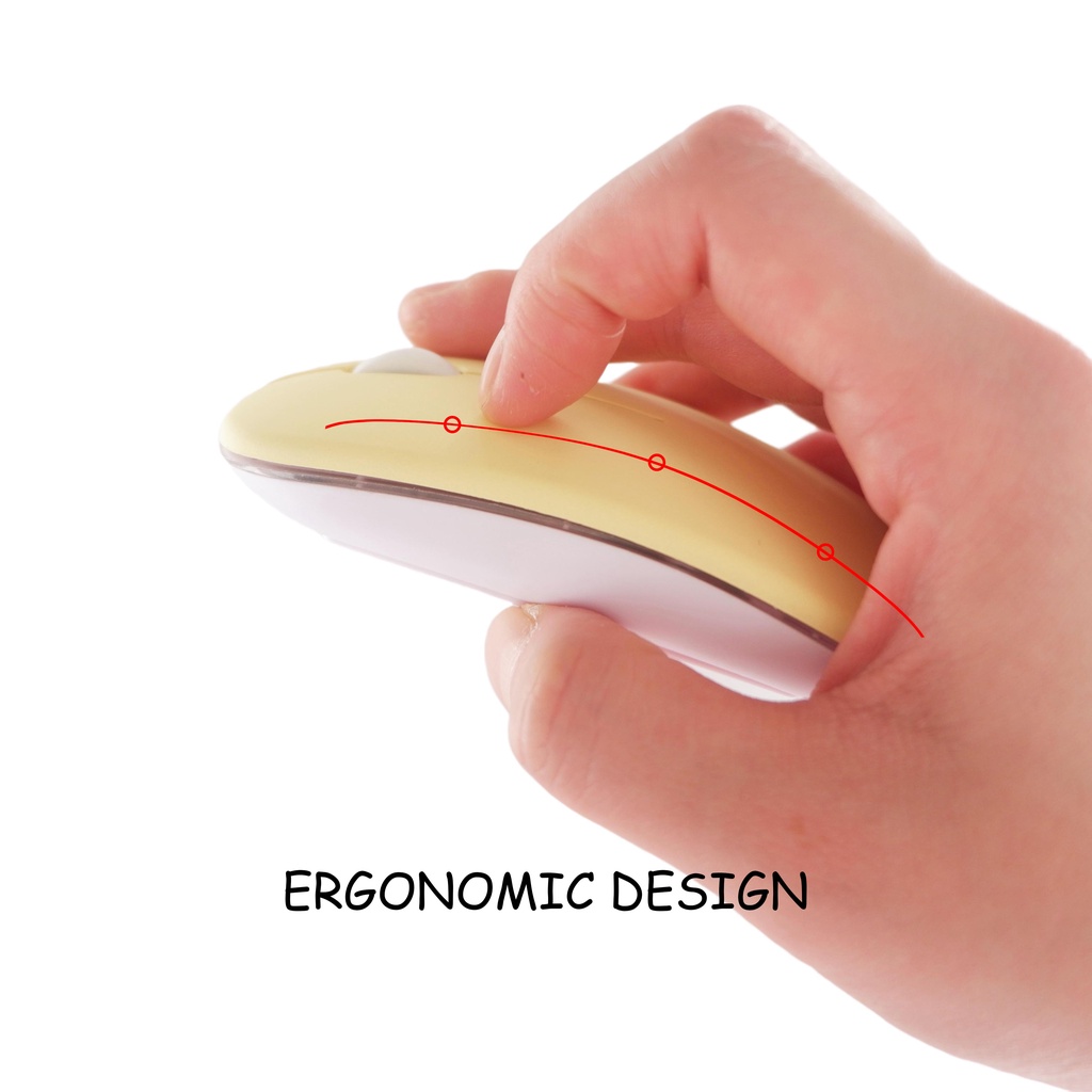 WIRELESS BLUETOOTH SILENT LED MOUSE PASTEL COLOR ULTRA LIGHT SLIM OPTICAL MAC MACBOOK WINDOW LINUX CHROME