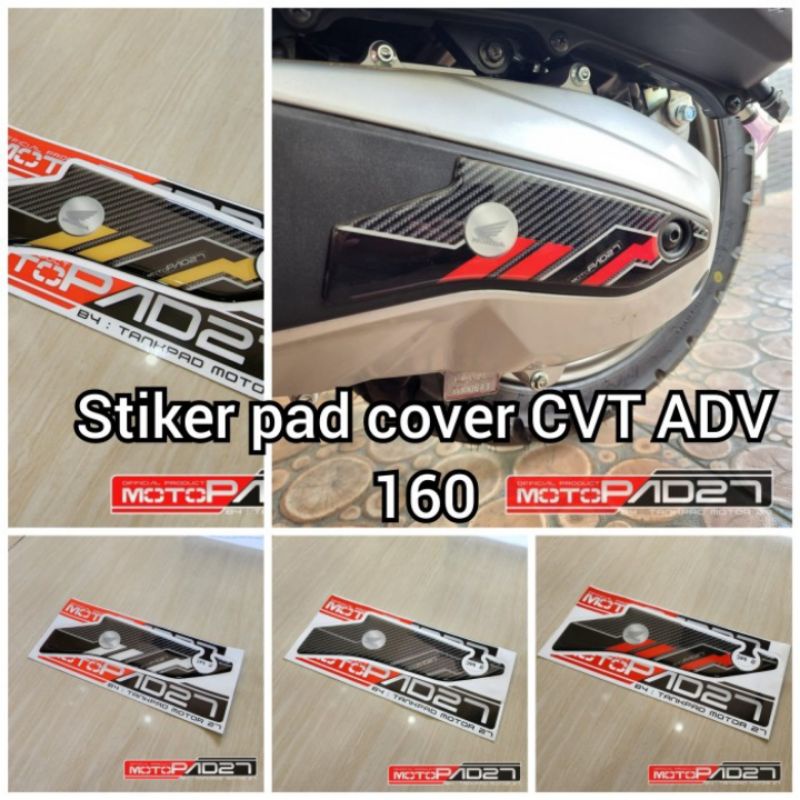 sticker stiker resin timbul cover cvt honda adv 160