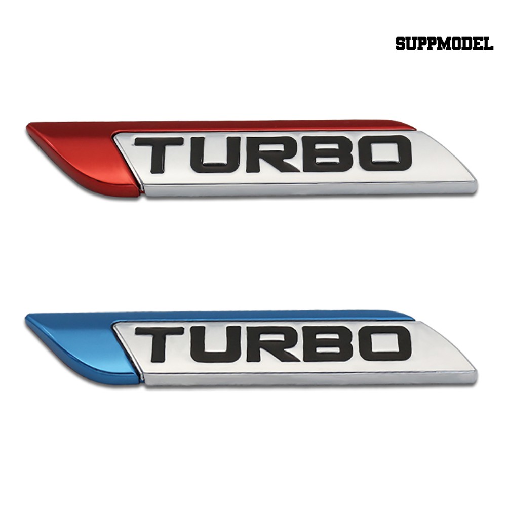 Supmodel 3D Metal TURBO Turbocharged Car Sticker Logo Emblem Badge Car Styling Decals