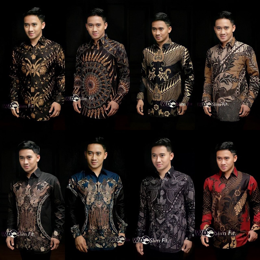 BATIK TERBARU KEMEJA BATIK PRIA LENGAN PANJANG SIZE M L XL XXL  BSWART BatiK Kenongo Hem Panjang