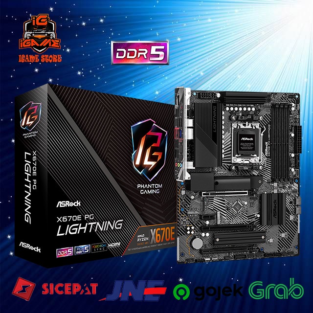 Motherboard Asrock X670E PG Lightning MB AMD Socket AMD AM5 Ryzen 7000 NAMPOLL