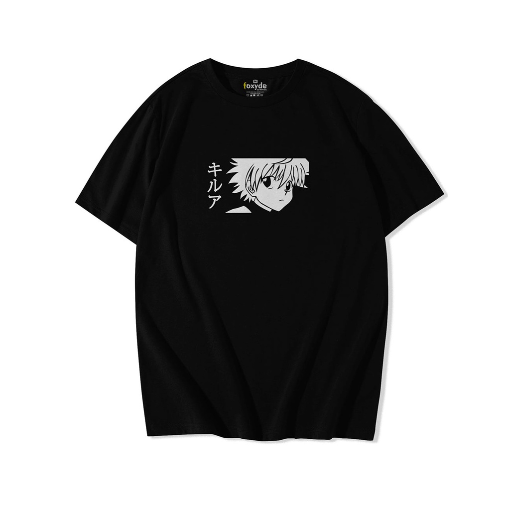 Kaos Killua Zoldyck Anime Hunter X Hunter T-shirt Baju Kilua Distro Jepang