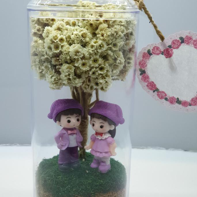 

hadiah ulang tahun / kado pacar / bunga edelweis abadi ( soulmate ) - Pakai LED