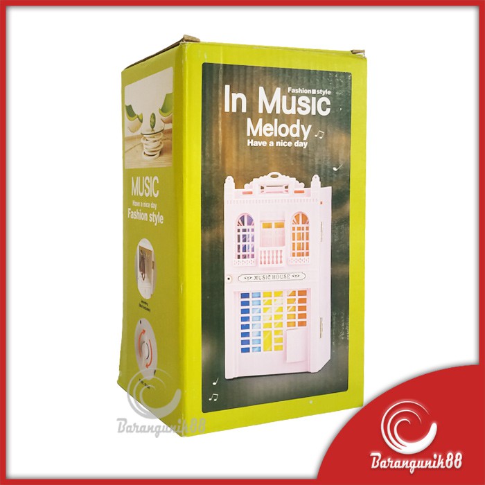 Kotak Musik Model Lemari HK Pink Music Box