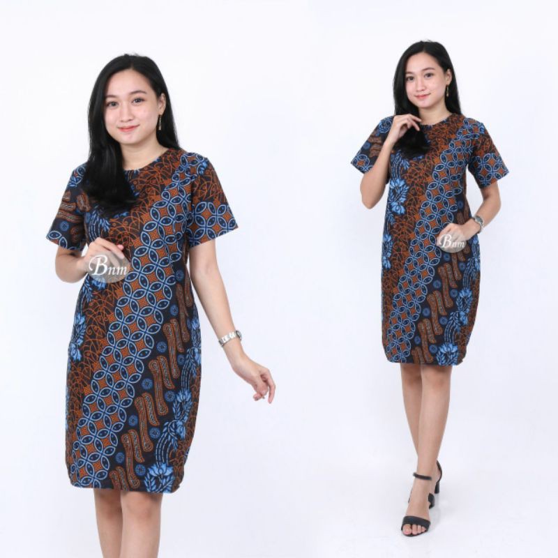 NEW DRESS BATIK WANITA XXL XXXL XXXXL XXXXXL MOTIF BATIK BFJ88Kdrt