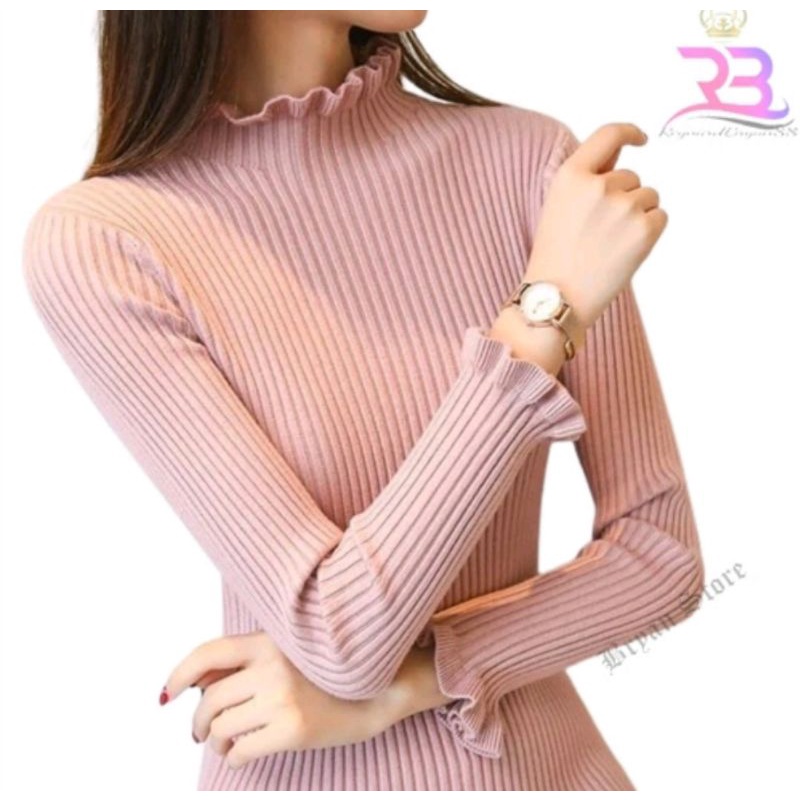 QF17/DAISY TURTLENECK KRIWIL/INNER RAJUT