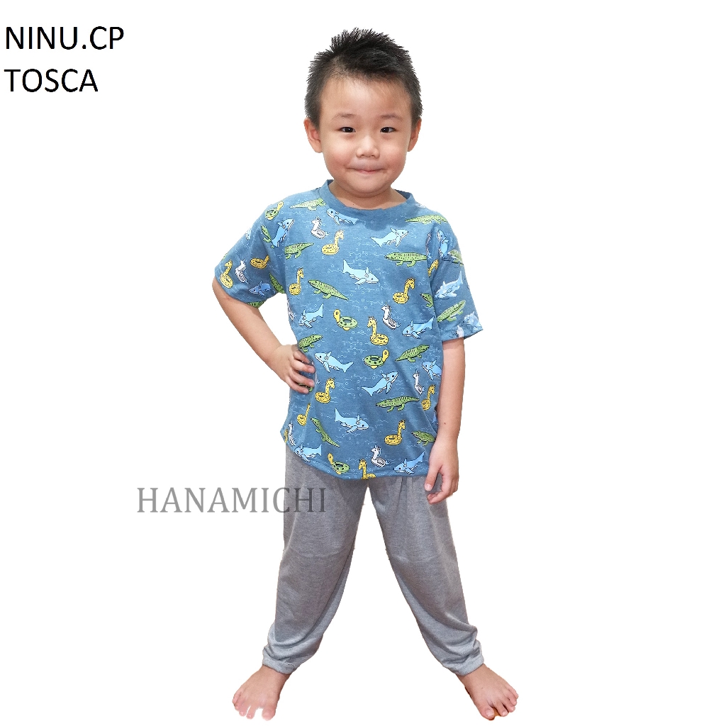 Hanamichi NINU.CP Baju Tidur Anak Bergambar Lengan Panjang