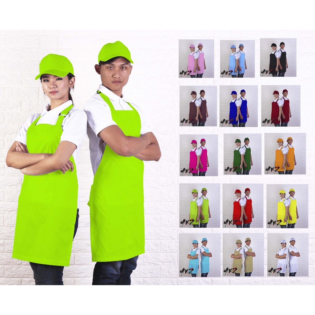 apron barista polos/ celemek polos / apron kitchen / apron barber / apron chef /apron barista warna 