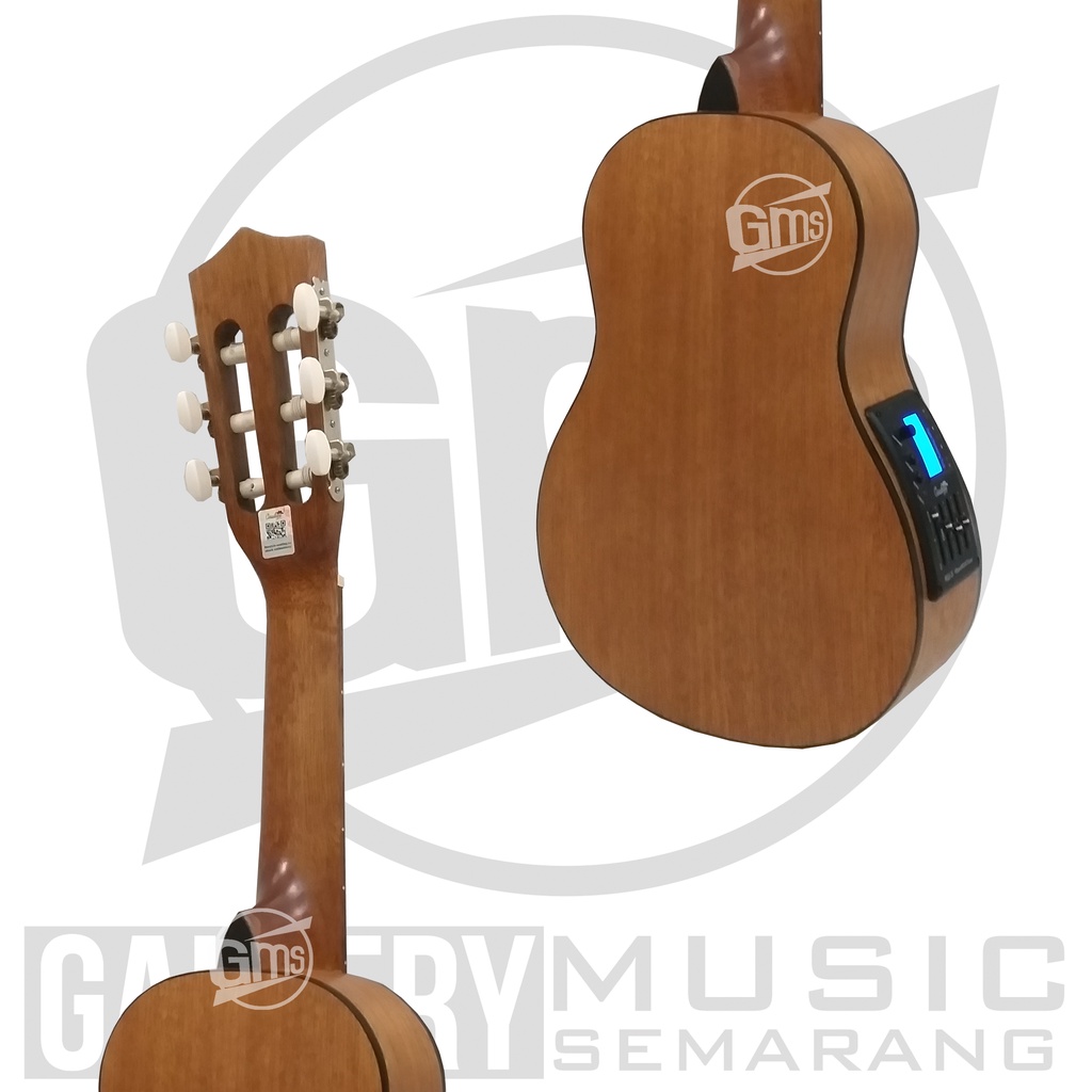 ORIGINAL!!! Guitalele Elektrik Import Merk Cowboy GK-6 NA GK 6NS Equalizer Tuner Cowboy AW-5