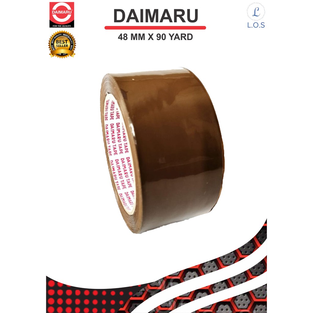 DAIMARU TAPE - LAKBAN - COKELAT/BROWN - 2 INCHI 90 YARD