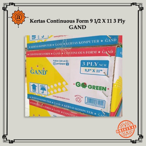 

Kertas Continuous Form 9 1/2 X 11 3 Ply GAND (FULL)
