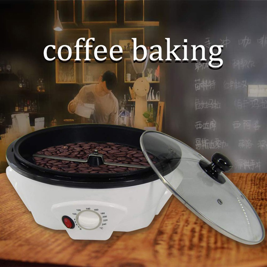 800G Listrik Mesin Kopi Espresso Coffee Bean Roasting Machine Maker Alat Murah Otomatis Grinder
