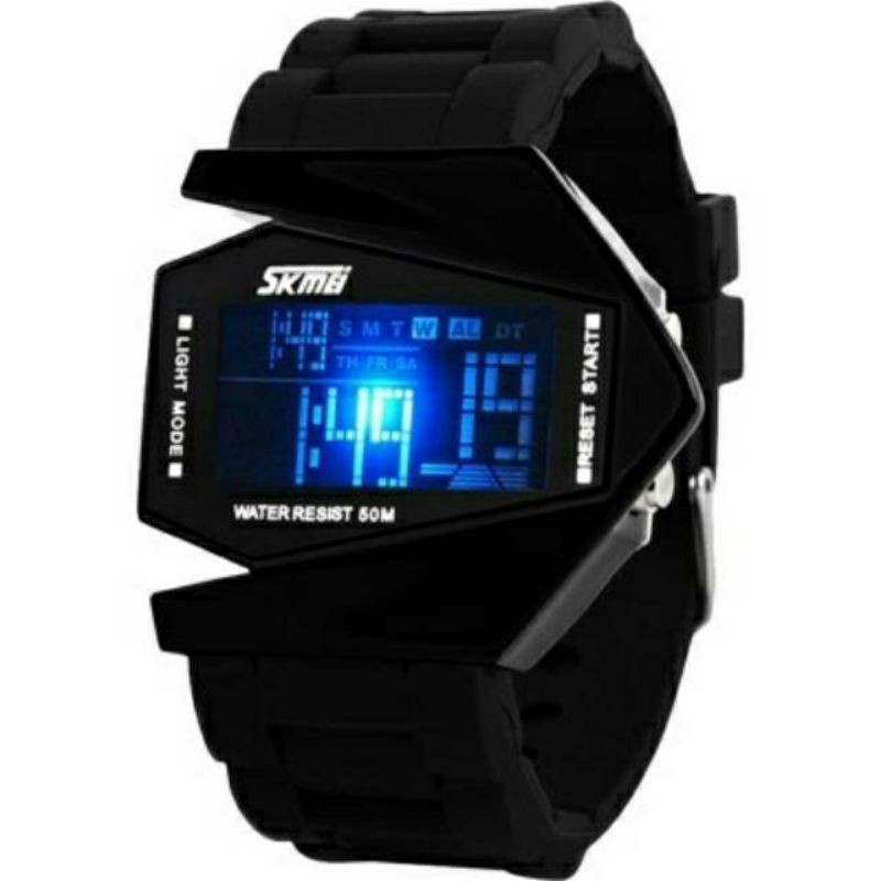 Jam Tangan Pria SKMEI 0817 Digital original model pesawat Anti Air free Box