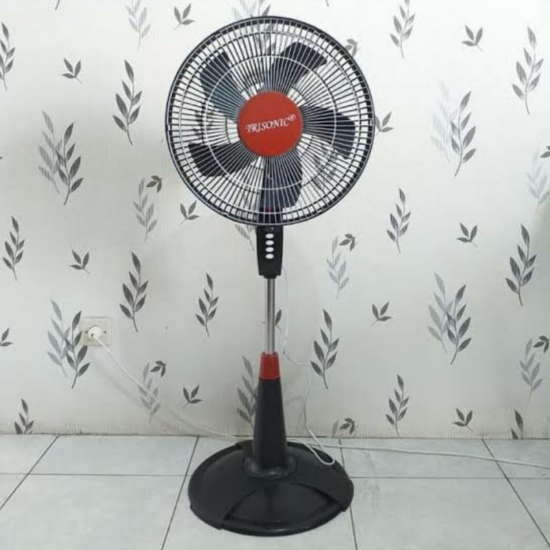 WELHOME standfan 3 speed / kipas angin berdiri WELHOME 16inc Standfan kaki bulat