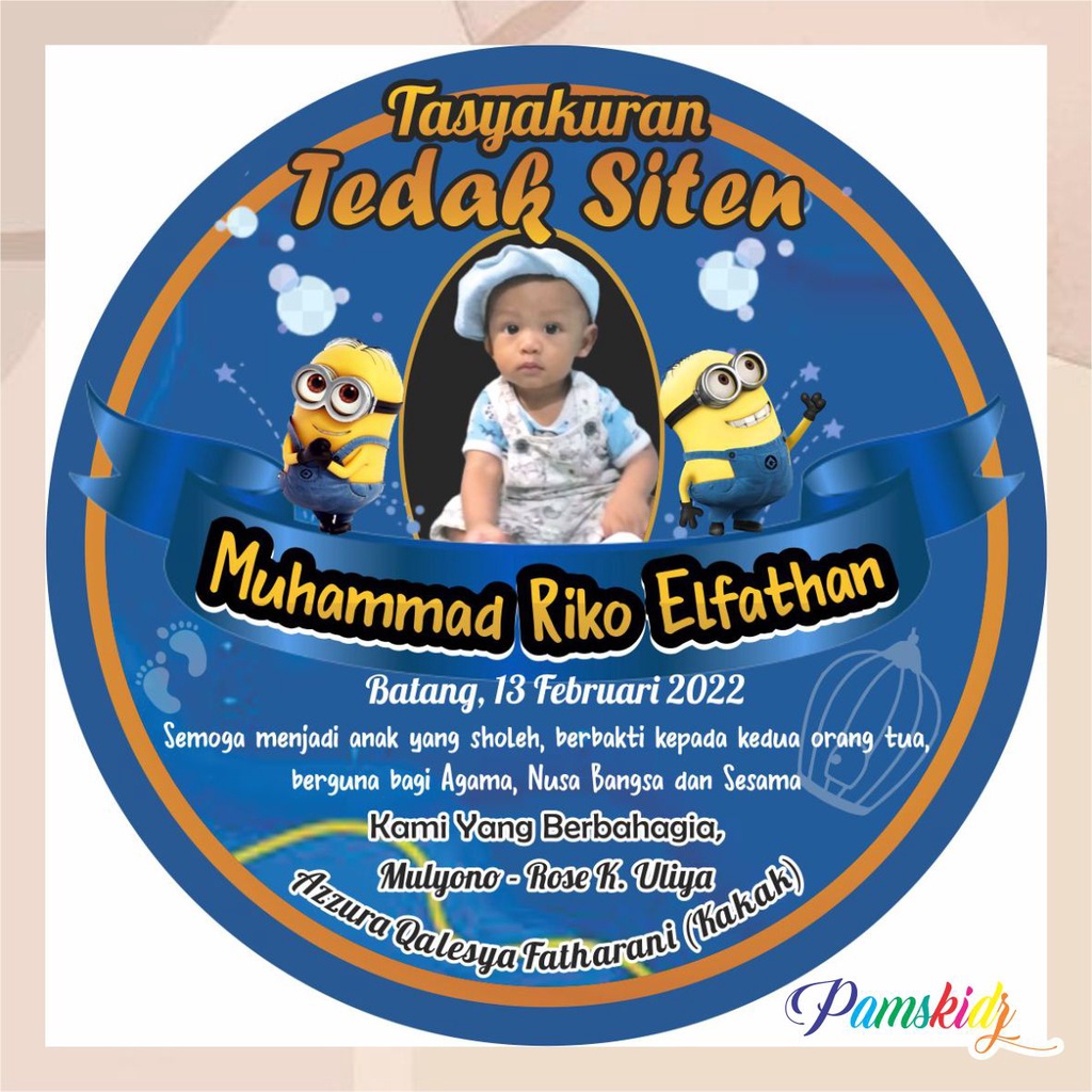 

STIKER TEDAK SITEN / DUNDUNAN ANAK D.A