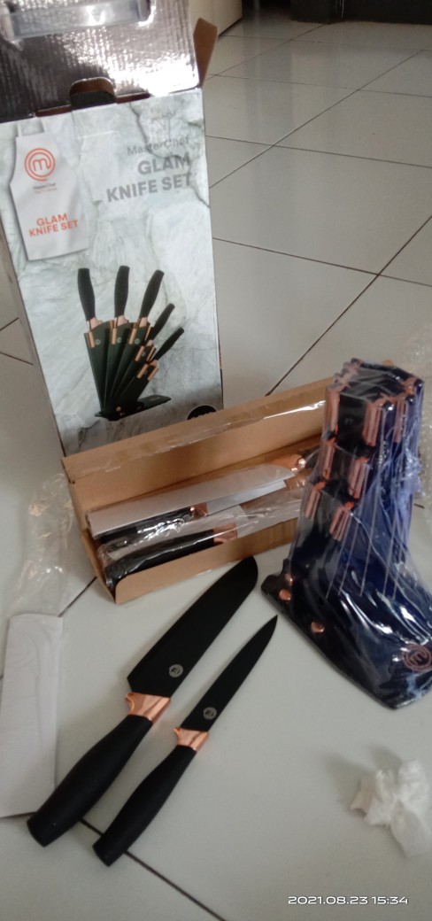 Ready Pisau Dapur Set Stainless Steel Master Chef Original Knife Set Serbaguna Impor  Premium Tajam Best Seller Stok Limited Edition
