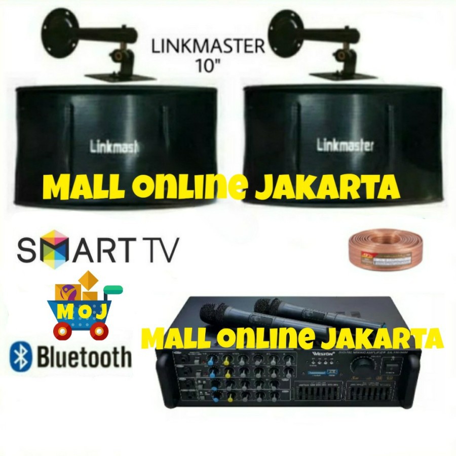 Paket Karaoke weston sa3300 bluetooth paketan sound system 10 inch