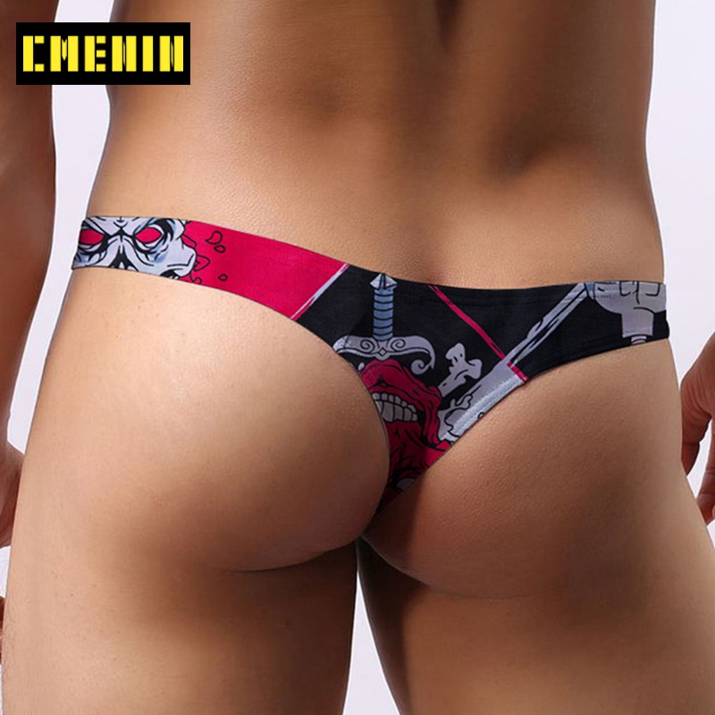 Fashion Gay Men Sexy Underwear Thong Men Jockstrap Solid Man thong Mens Thongs And G strings U Pouch