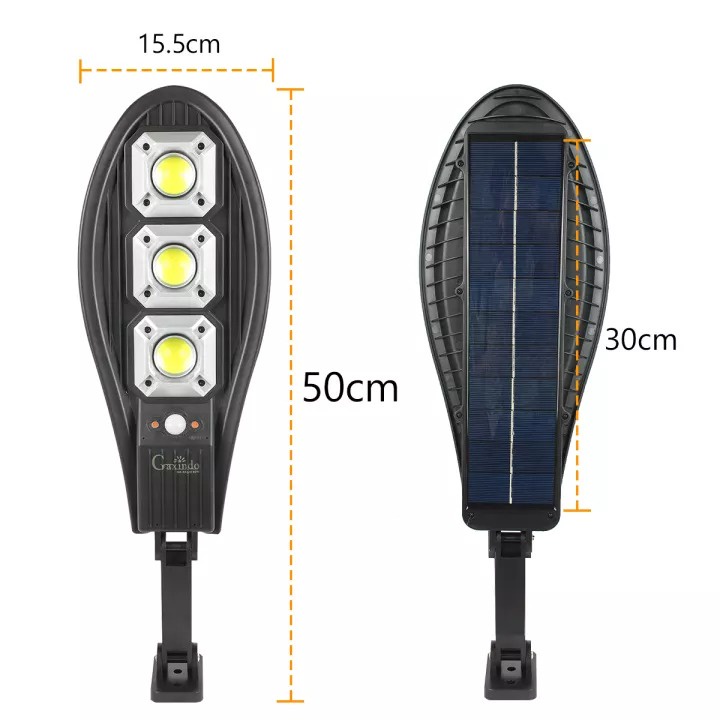 Lampu Solar LED COB 3 Light Sensor Tenaga Surya 60 Watt Remote Kontrol